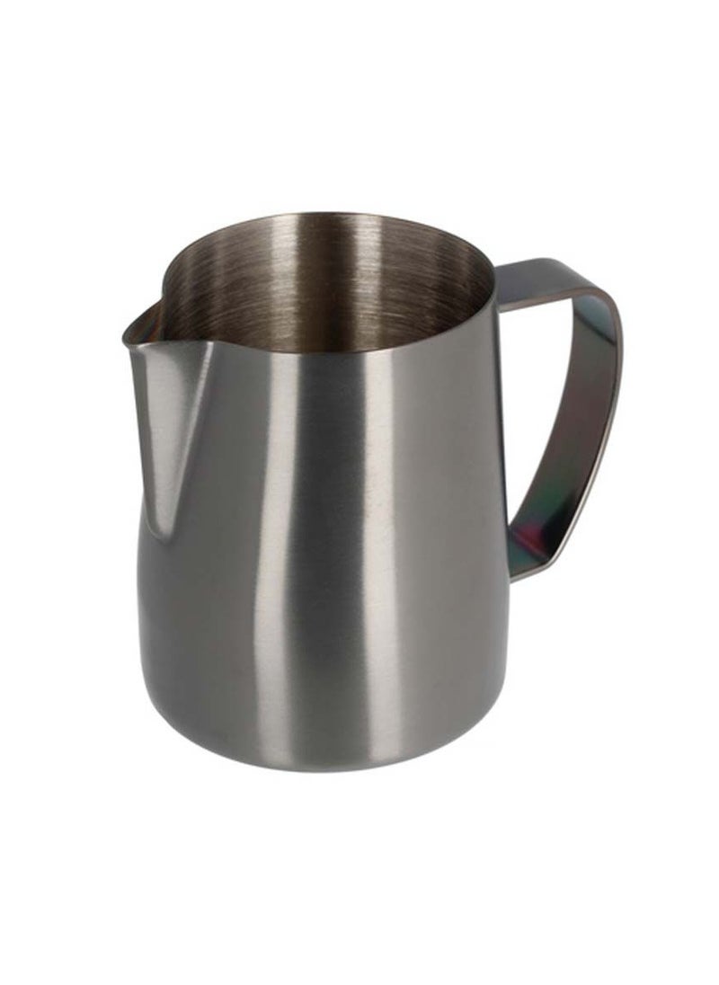 Sandy Black Milk Jug Ideal for Latte Art Made from Durable Stainless Steel for Easy Frothing and Pouring, Color - Sandy Black – Capacity - 600 ml