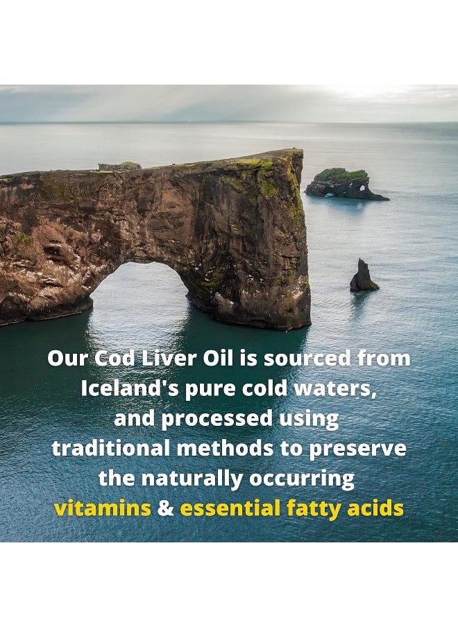 Olde World Icelandic Cod Liver Oil Lemon Mint 8Oz