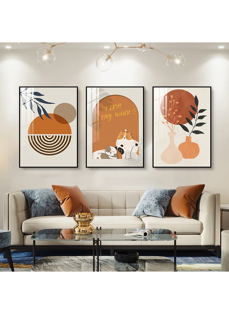 3PCS Wall Art Decor Modern Canvas Prints Poster Picture Framed Paintings Decorations