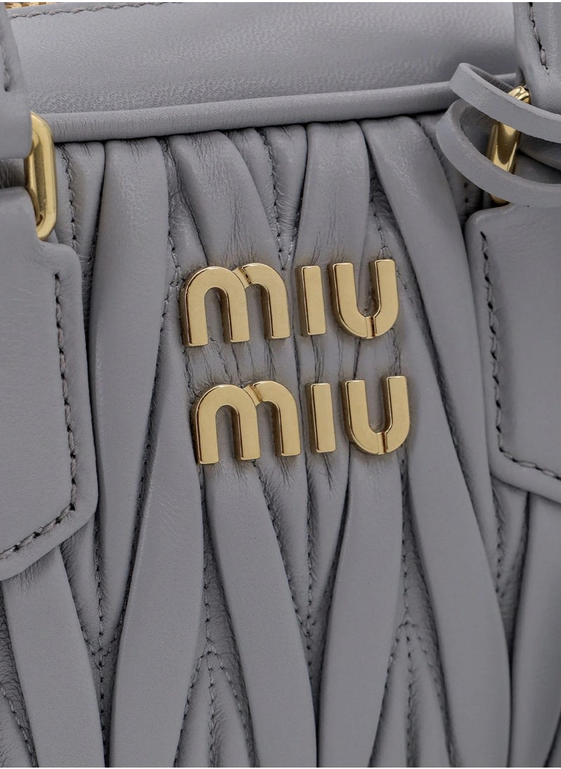 MIU Arcadie Quilted nappa leather bag Shoulder Crossbody