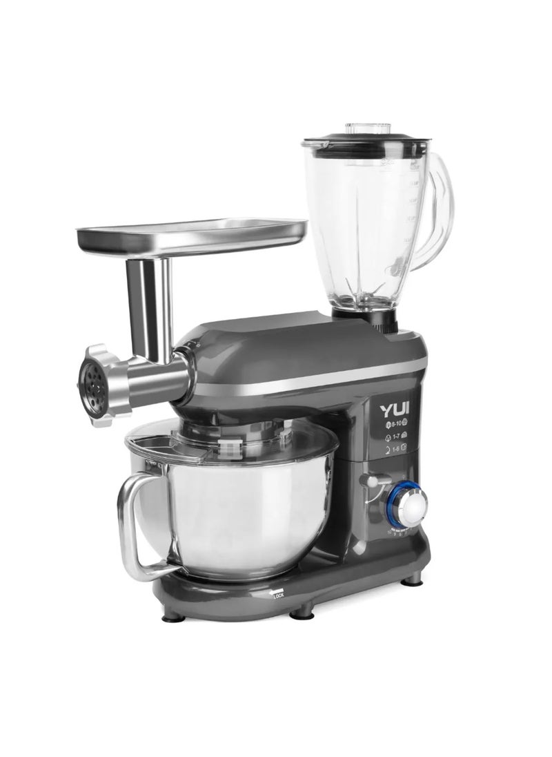 M120 Multi-functional 3-in-1 Stand Mixer with Mincing Set and Blender - 5000ml, 500-1500W, Turbo Speed