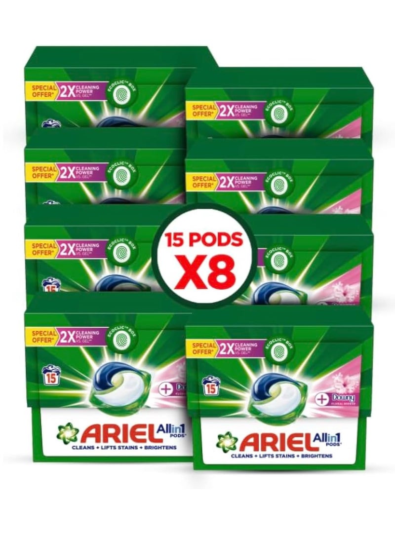 Ariel Pods Capsules with touch of Downy 15CT Mega Box 120 Pcs