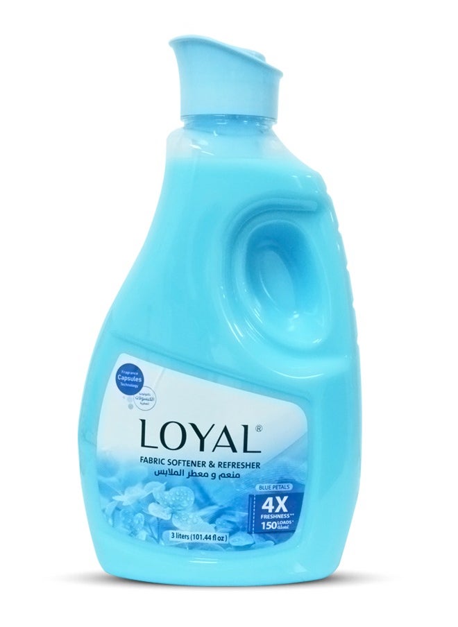 Fabric Softener & Freshener Concentrated, Blue Petals 150Washes 3000ml