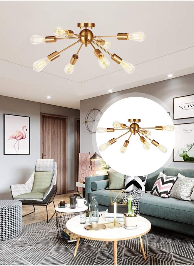 American style ceiling lamp is easy to install golden Nordic simple creative lamp clever design suitable for kitchen dining room and living room