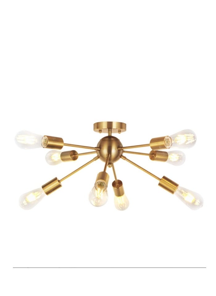 American style ceiling lamp is easy to install golden Nordic simple creative lamp clever design suitable for kitchen dining room and living room