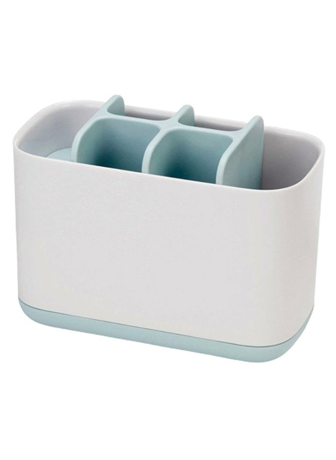 Easy-Store Toothbrush Caddy White/Blue