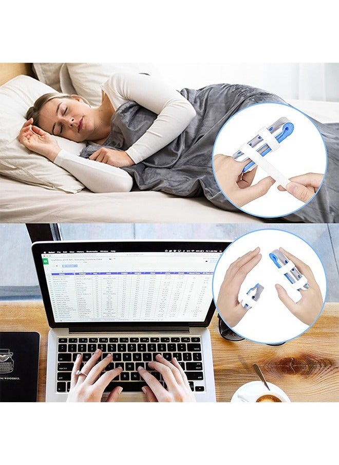 3-Piece Finger Splint, Metal Finger Support Brace for Broken Fingers Straightening Arthritis (3 Size)
