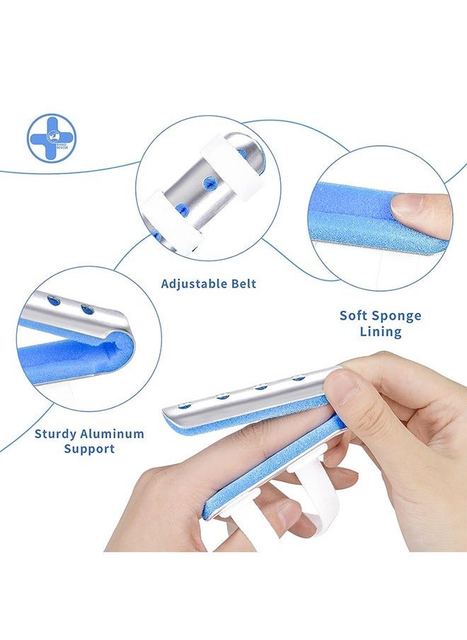 3-Piece Finger Splint, Metal Finger Support Brace for Broken Fingers Straightening Arthritis (3 Size)