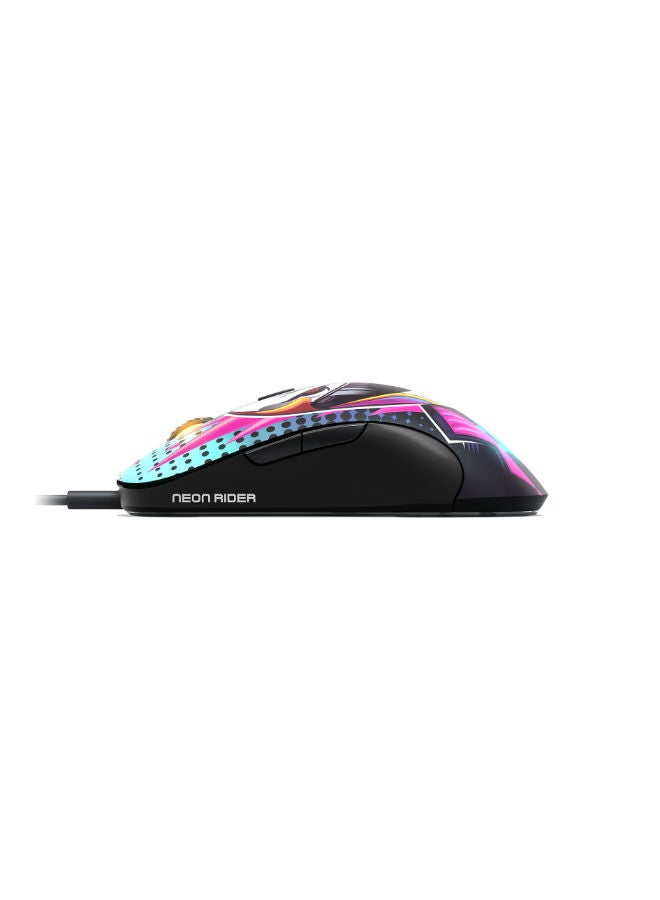 STEEL SERIES Sensei Ten Neon Rider Edition, a perfect mouse for serious gamers who demand the best in precision, performance & style, TrueMove Pro Optical Sensor, 60 Million Click Mechanical Switches