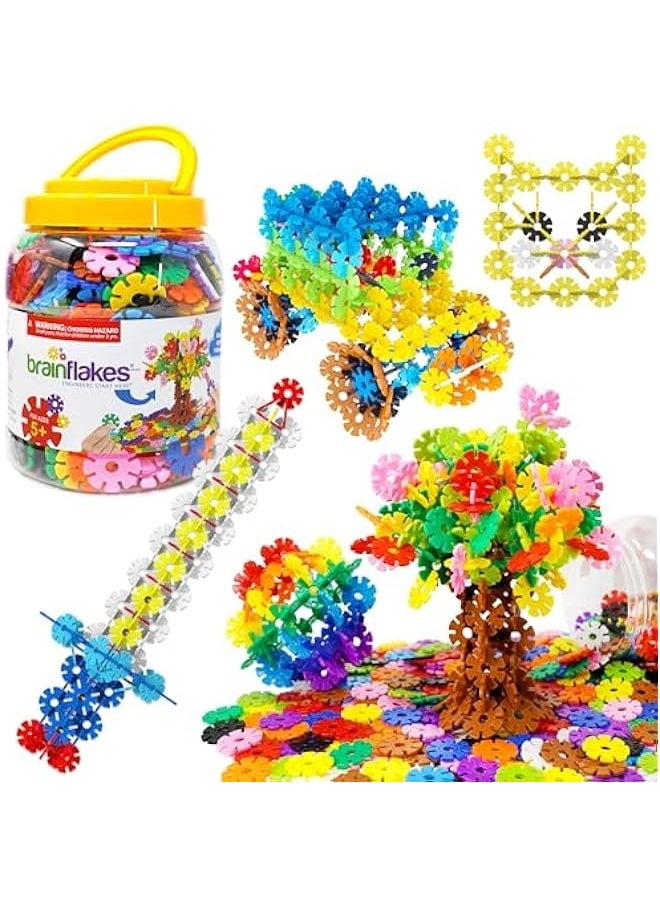 Viahart Brain Flakes Building Toy Set | 500 Piece | Interlocking Disc | STEM Toy | Building and Construction Set | Educational & Learning Toys For Kids, Children | Plastic