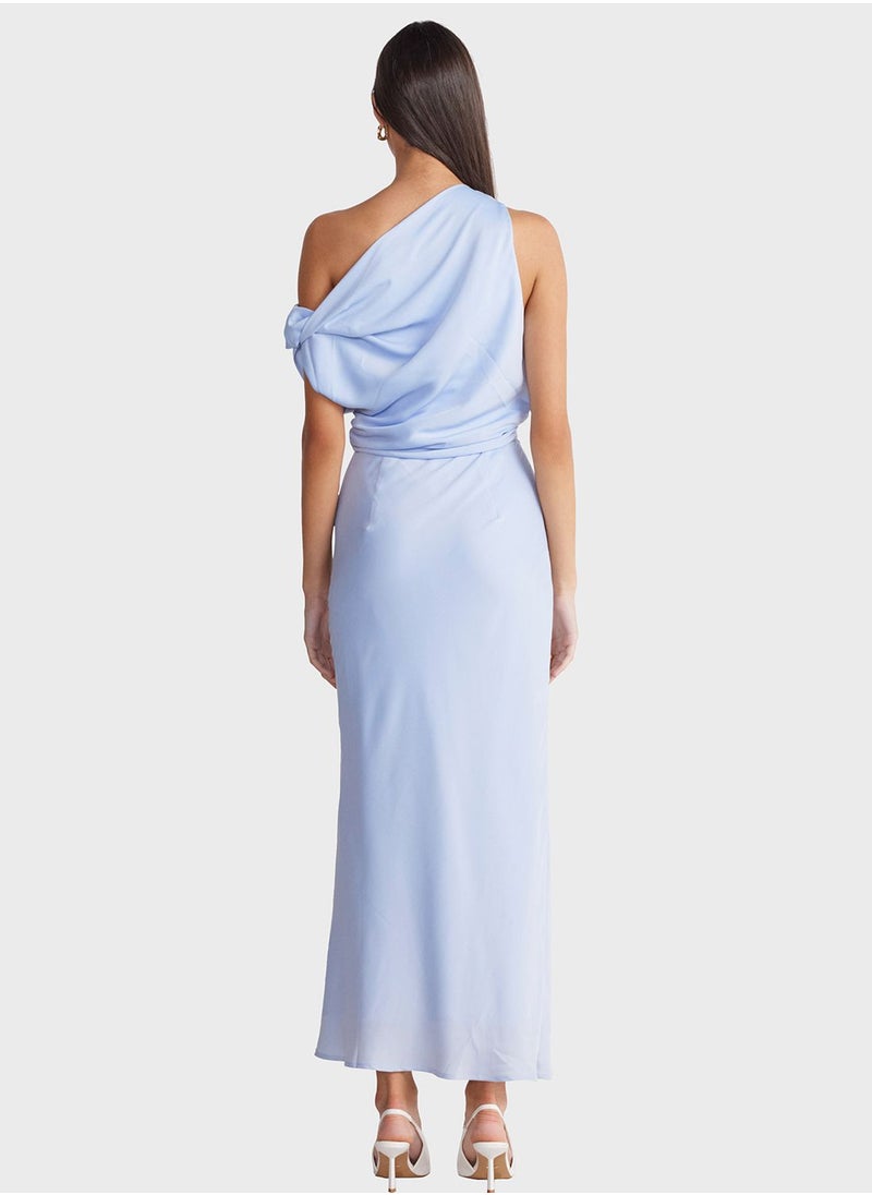 One Shoulder Maxi Dress