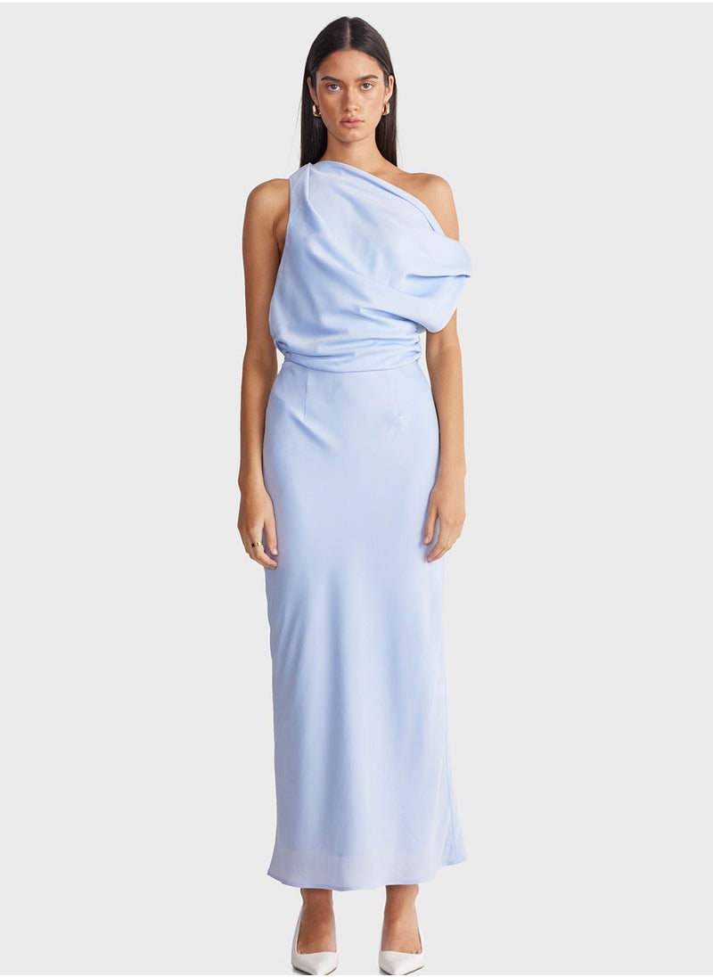 One Shoulder Maxi Dress