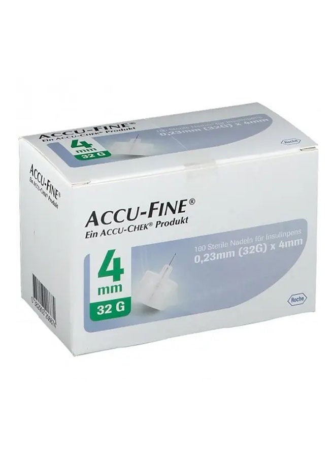 Accu Fine Needles For Insulin Pen 4 MM