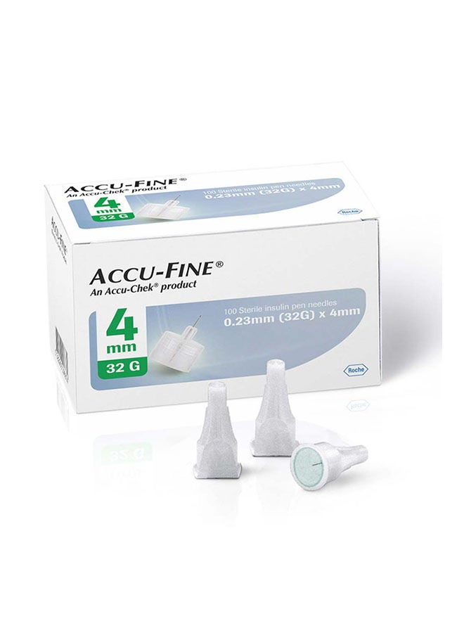 Accu Fine Needles For Insulin Pen 4 MM