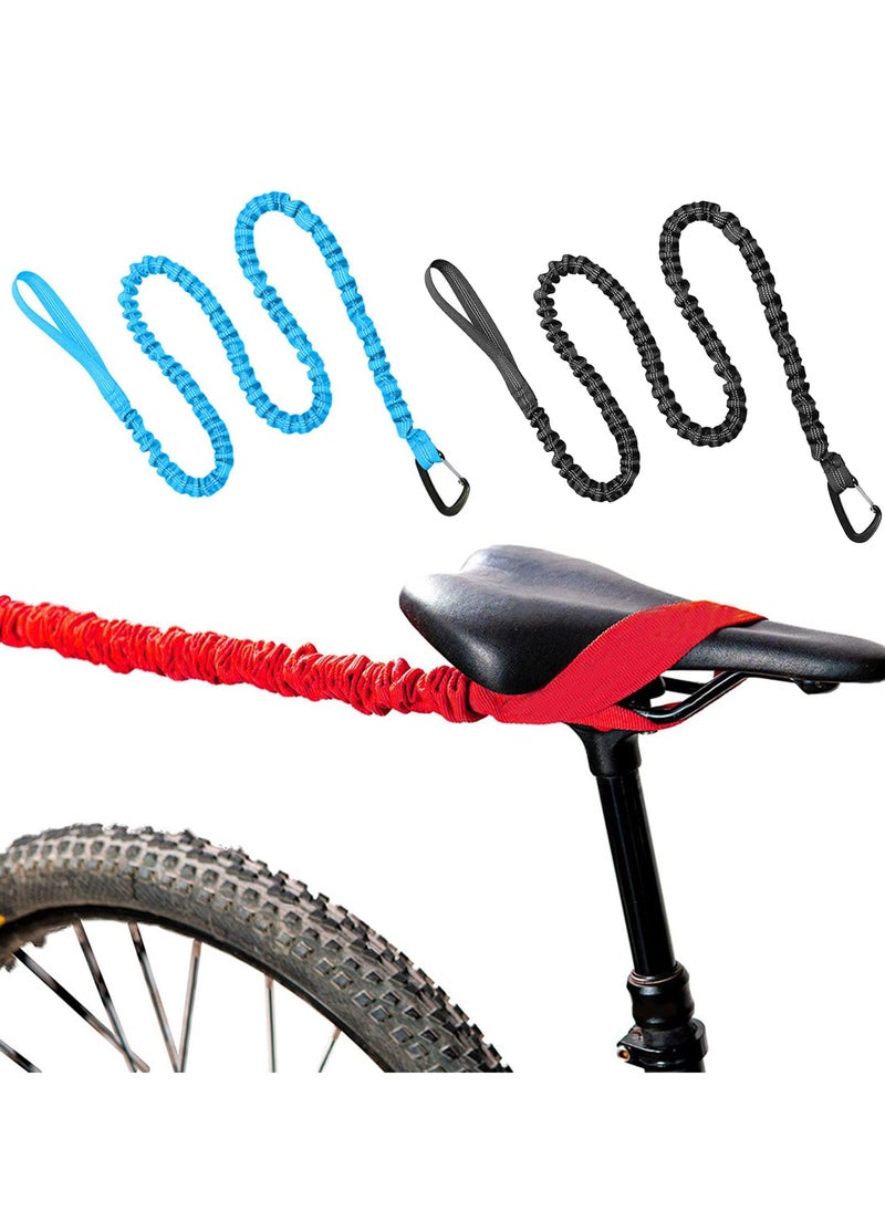 Bicycle Tow Rope Belt Strap,Bike Tow Rope Bungee Mountain Bike Parent-Child Pull Reflective Traction Portable Outdoor Bicycle Towing Strap with Frame Bag(Up to 500 lbs/225 kg)