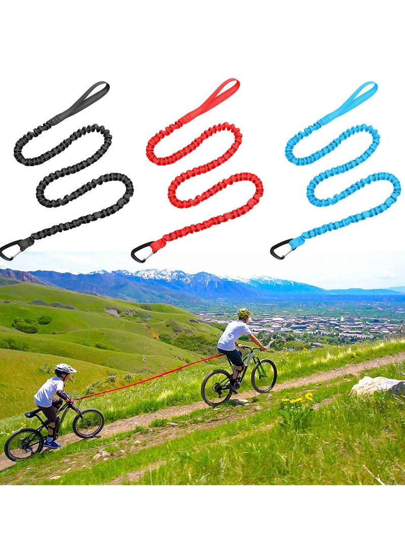 Bicycle Tow Rope Belt Strap,Bike Tow Rope Bungee Mountain Bike Parent-Child Pull Reflective Traction Portable Outdoor Bicycle Towing Strap with Frame Bag(Up to 500 lbs/225 kg)