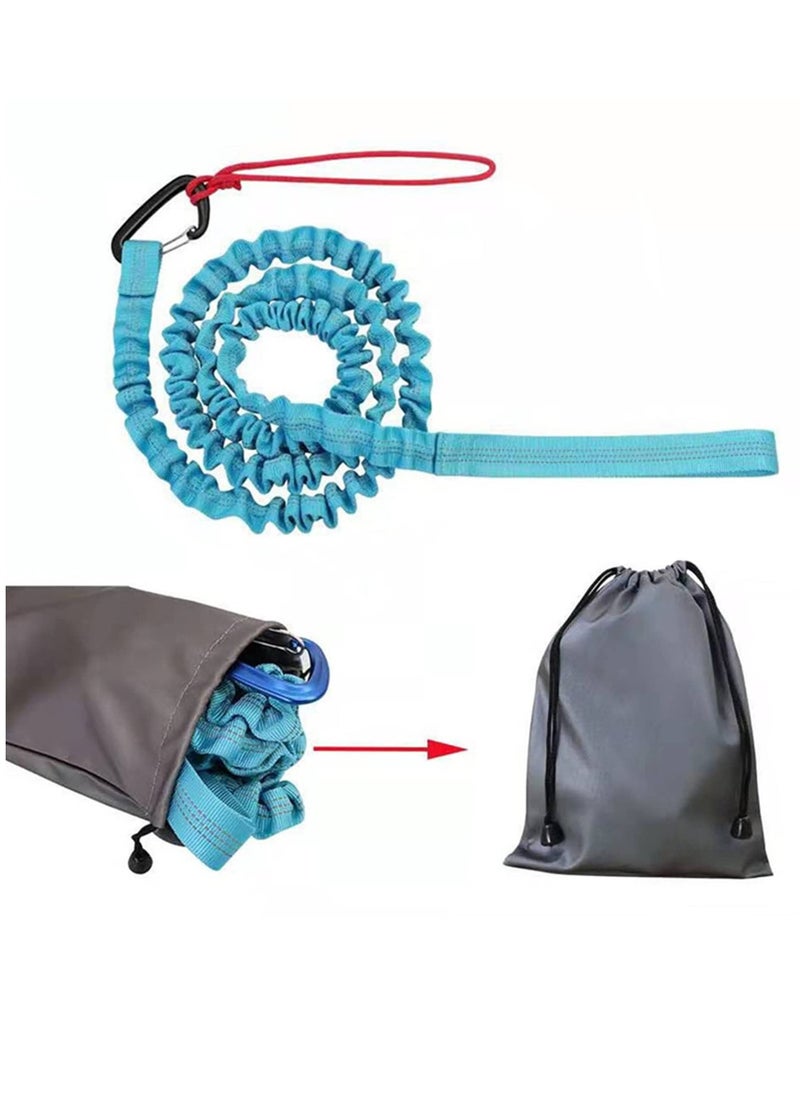 Bicycle Tow Rope Belt Strap,Bike Tow Rope Bungee Mountain Bike Parent-Child Pull Reflective Traction Portable Outdoor Bicycle Towing Strap with Frame Bag(Up to 500 lbs/225 kg)