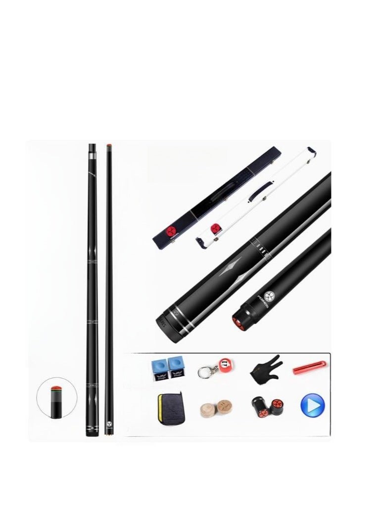 Breaking Dark Technology Billiards Stick Black 8 Clubs Chinese Black 8 American Nine Ball Box Set