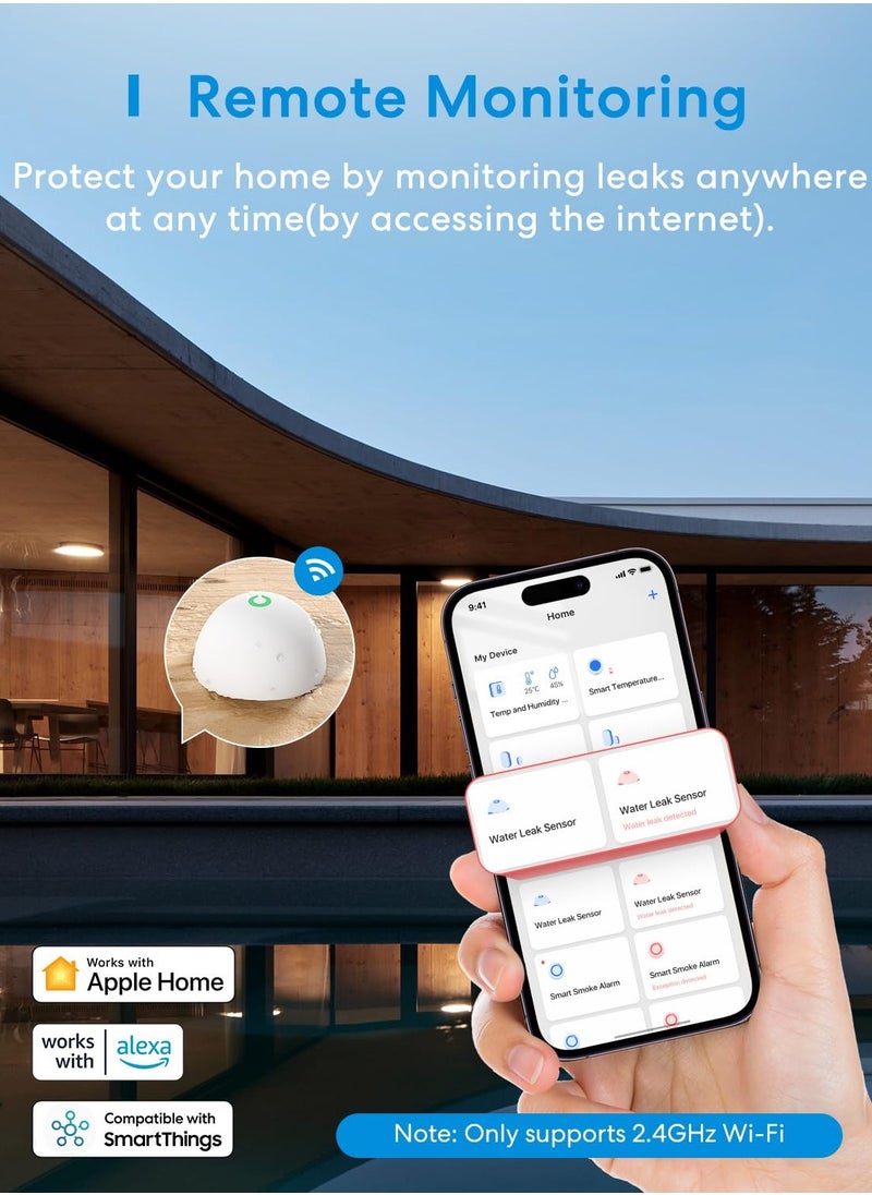 Smart Water Leak Sensor Meross MS400 (HomeKit) (Meross MSH300 required)