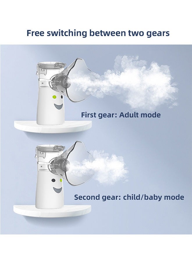 Mesh Nebulizer, 2 Modes Handheld Nebulizer, Quiet Design for Adults and Kids