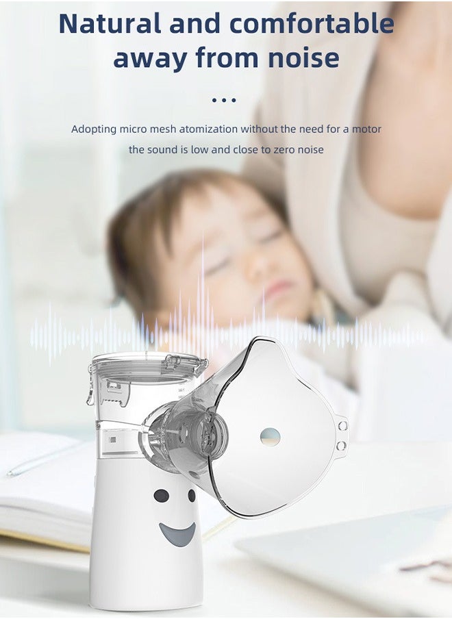 Mesh Nebulizer, 2 Modes Handheld Nebulizer, Quiet Design for Adults and Kids