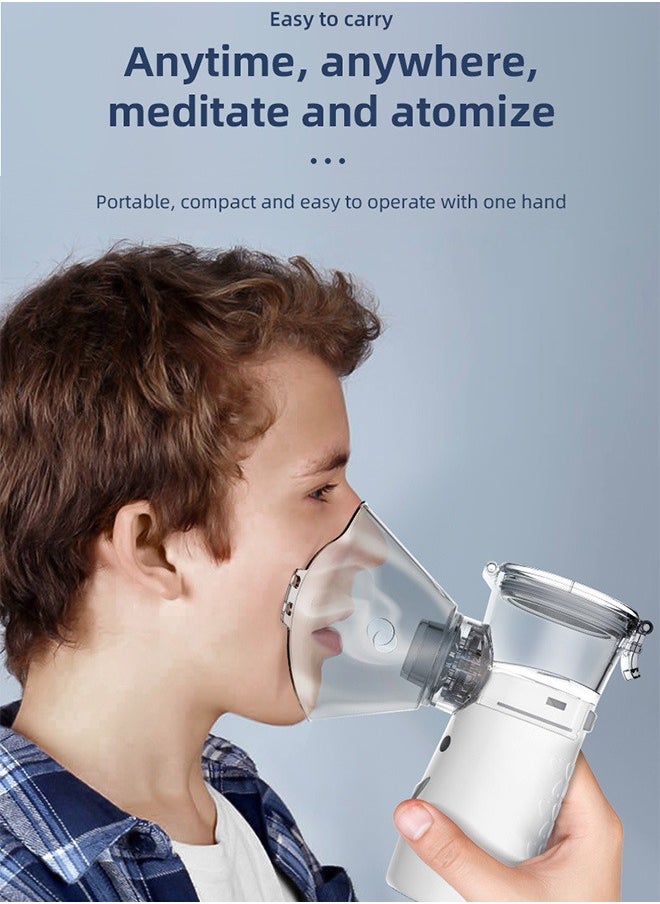 Mesh Nebulizer, 2 Modes Handheld Nebulizer, Quiet Design for Adults and Kids