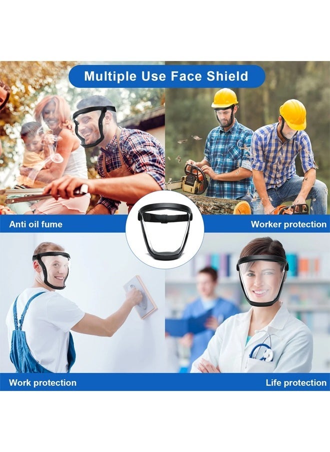 Kitchen Transparent Full Face Shield Home Oil-Splash Proof Anti-Fog Head Cover Safety Glasses Unisex Eye Protection Face Mask