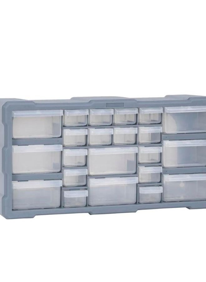 Modern Design Multi-drawer Organiser with 22 Drawers 49x16x25.5 cm