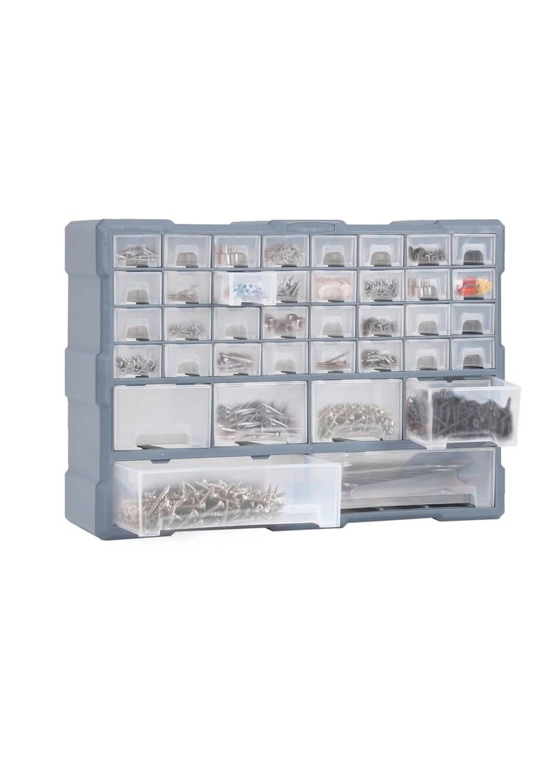 Modern Design Multi-drawer Organiser with 40 Drawers 52x16x37.5 cm