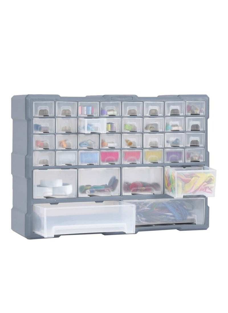 Modern Design Multi-drawer Organiser with 40 Drawers 52x16x37.5 cm