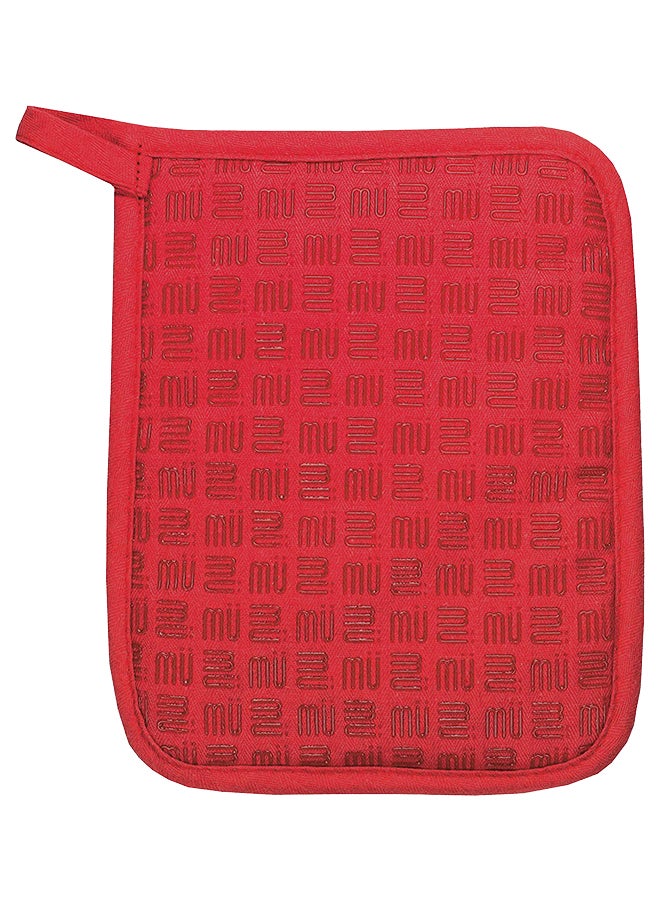 Edamame Silicone Grip Pot Holder Red 7 X 9inch