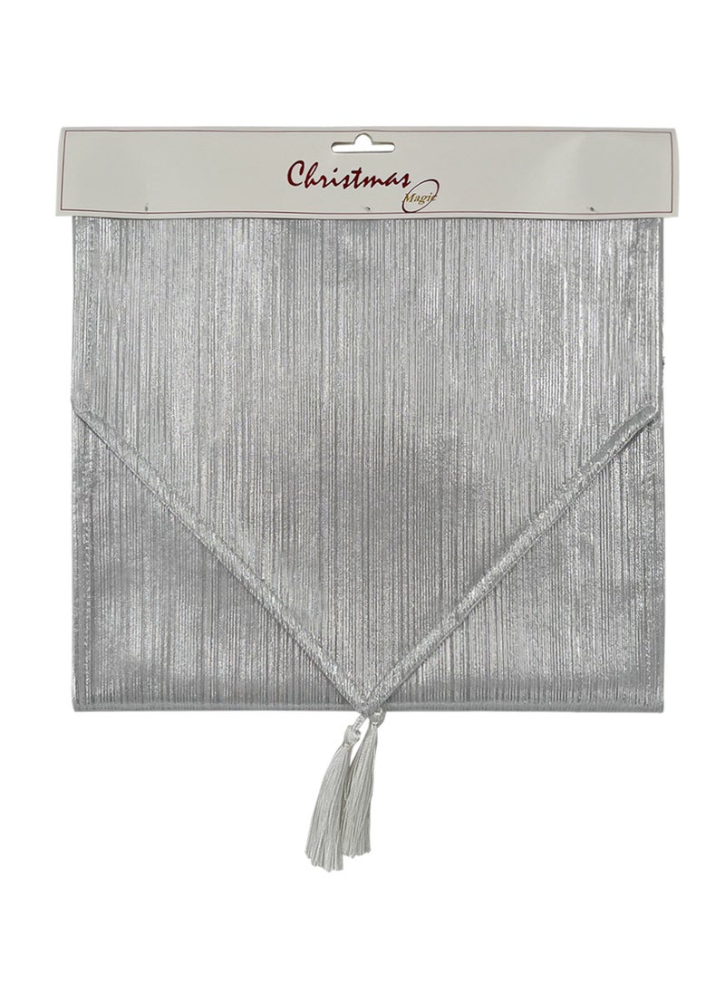 Christmas Table Runner Silver 32x180cm