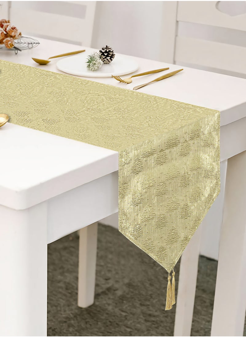 Christmas Table Runner Gold 32x180cm