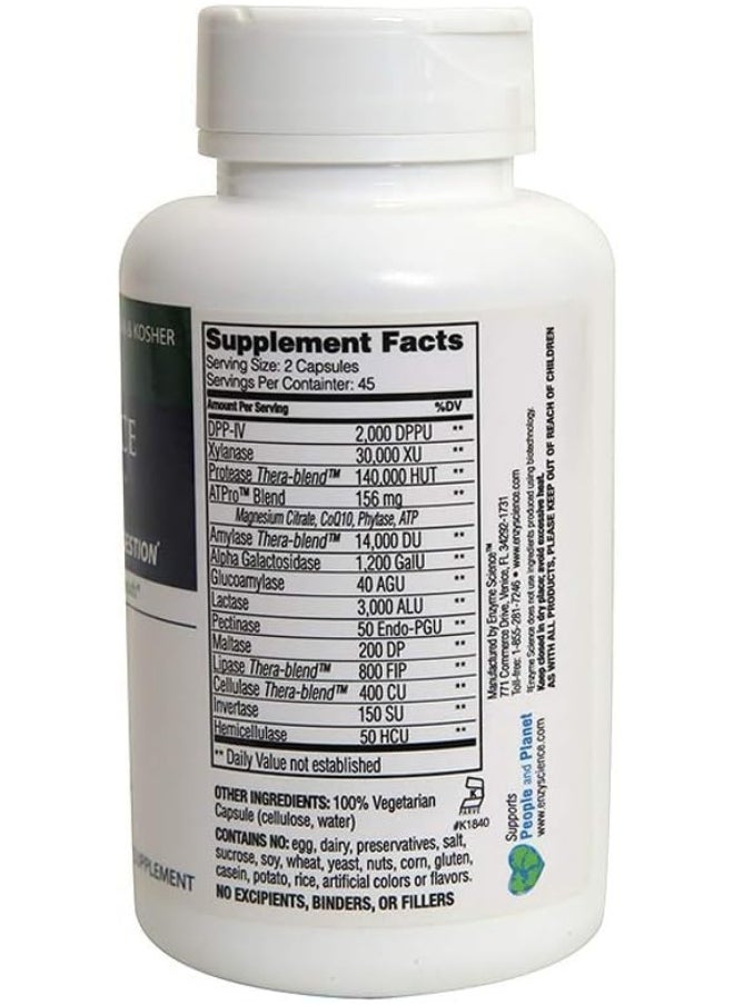 Enzyme Science™ Intolerance Complex™, 30 Capsules – Comprehensive Support for Common Digestive Sensitivities–Gluten, Casein, Lactose, Phenol Sensitivities, and Complex Carbohydrates Intolerance Relief