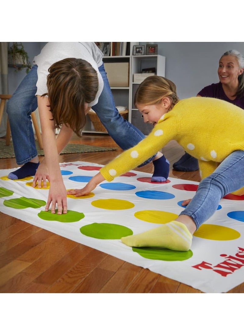 Twister Party Game by Hasbro Gaming for Kids & Family, Ages 6 and Up, Fun Indoor & Outdoor Activity for 2-4 Players