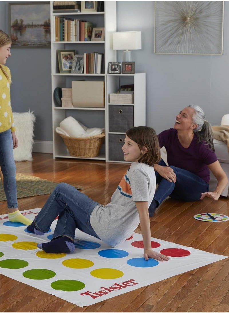 Twister Party Game by Hasbro Gaming for Kids & Family, Ages 6 and Up, Fun Indoor & Outdoor Activity for 2-4 Players