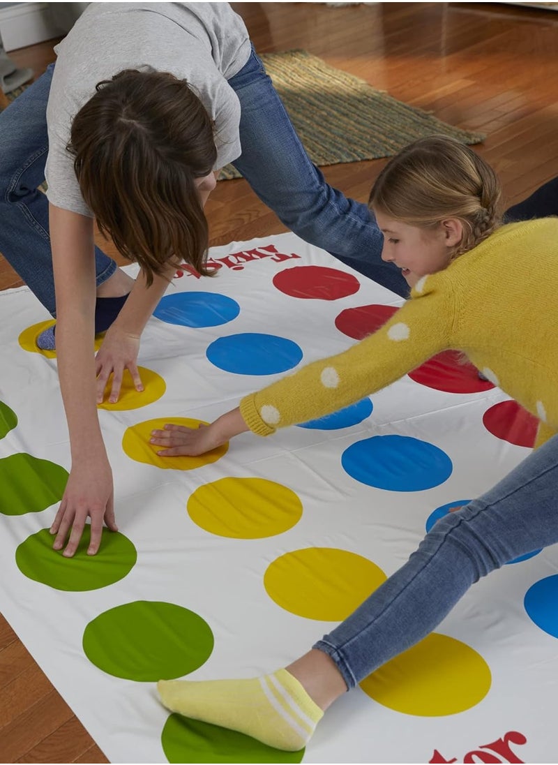 Twister Party Game by Hasbro Gaming for Kids & Family, Ages 6 and Up, Fun Indoor & Outdoor Activity for 2-4 Players