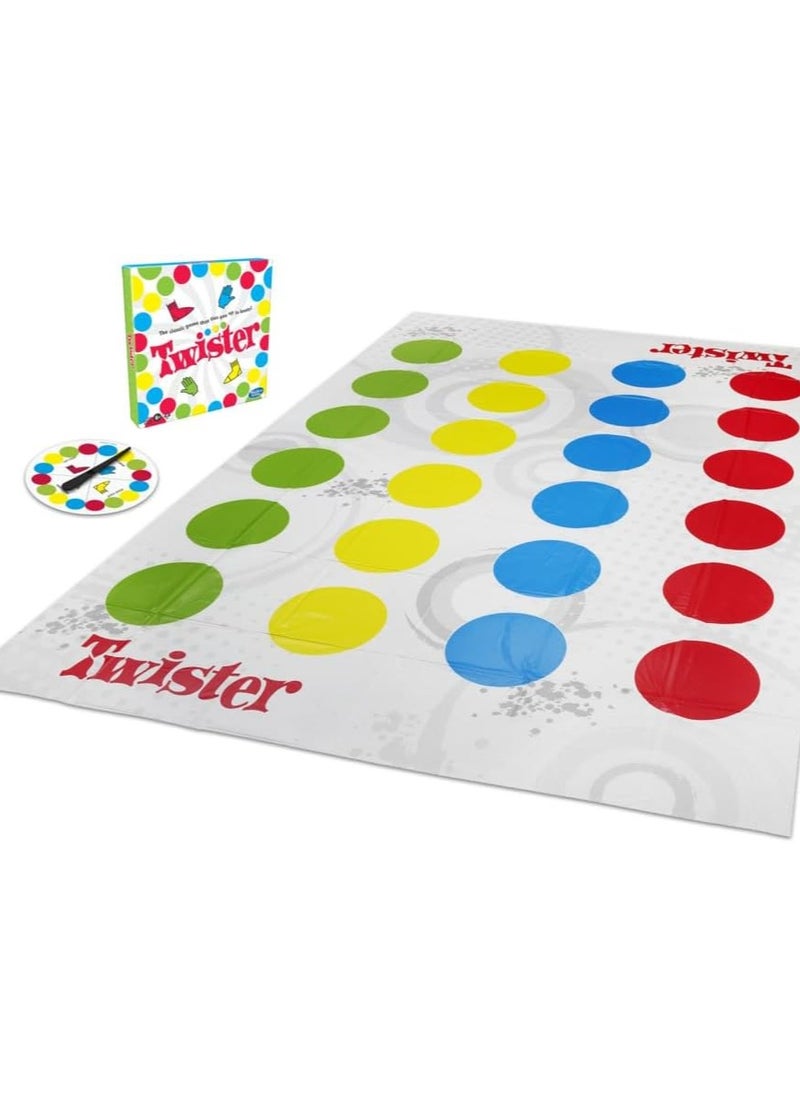 Twister Party Game by Hasbro Gaming for Kids & Family, Ages 6 and Up, Fun Indoor & Outdoor Activity for 2-4 Players