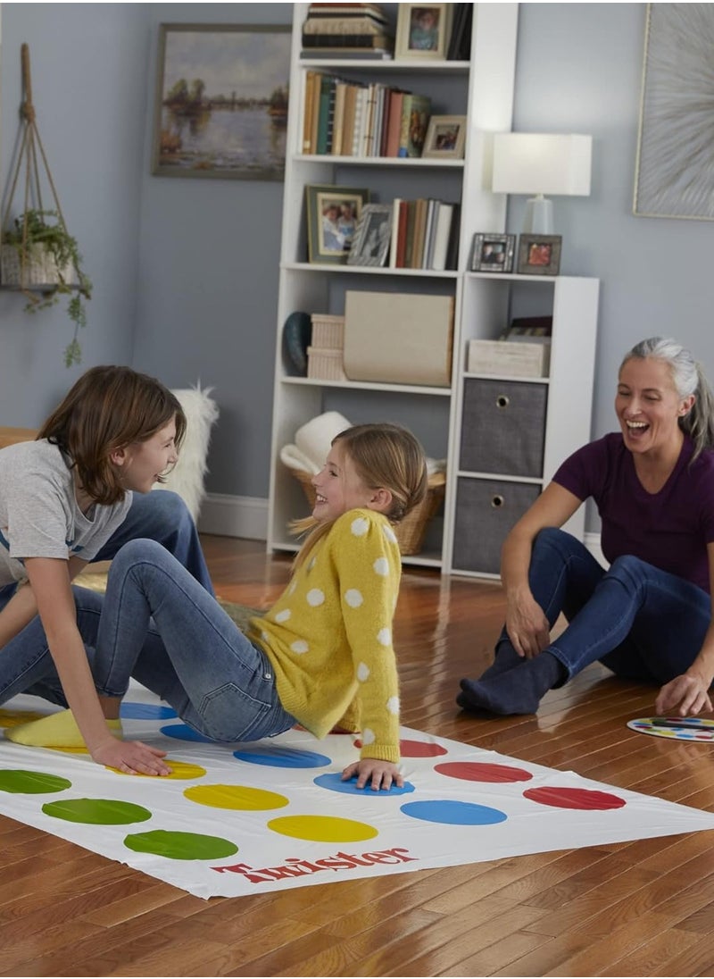 Twister Party Game by Hasbro Gaming for Kids & Family, Ages 6 and Up, Fun Indoor & Outdoor Activity for 2-4 Players