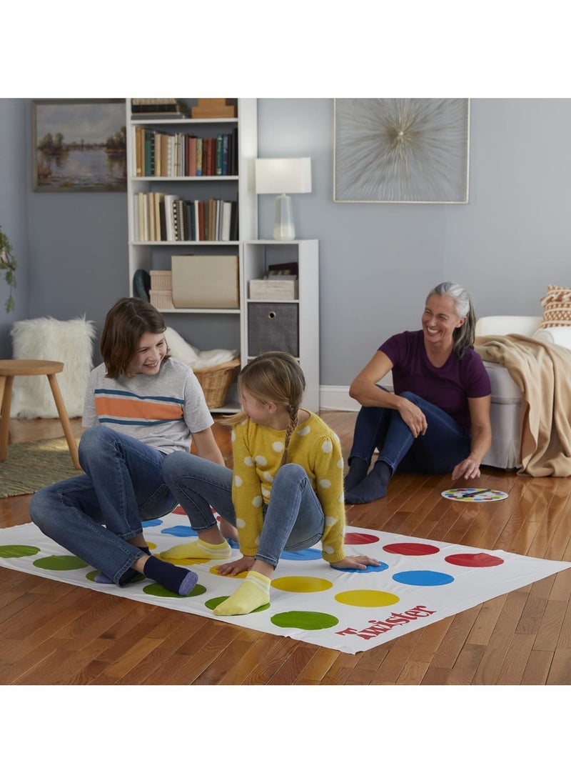 Twister Party Game by Hasbro Gaming for Kids & Family, Ages 6 and Up, Fun Indoor & Outdoor Activity for 2-4 Players