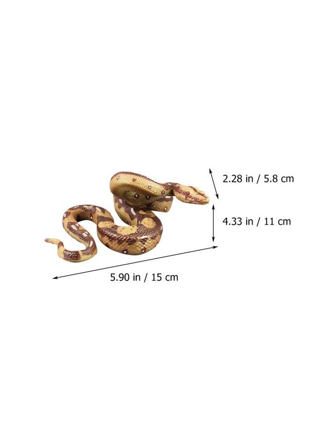 Toyvian Realistic Rubber Snake Toy - Model for Pranks, Garden Props & Halloween