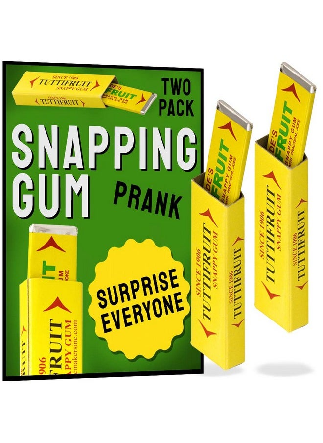 Adams Pranks and Magic - Snapping Gum Prank - Classic Novelty Prank Toy - 2 Pack