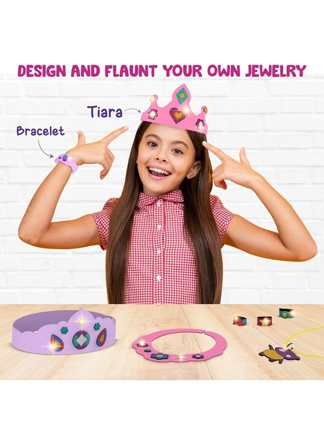 Smartivity Foil Magic - Jewelry Making Kit No Mess Art for Kids, Craft Kits & Supplies, DIY Creative Activity, Gifts for Girls & Boys Ages 4-5-6-7-8-9 Years Old