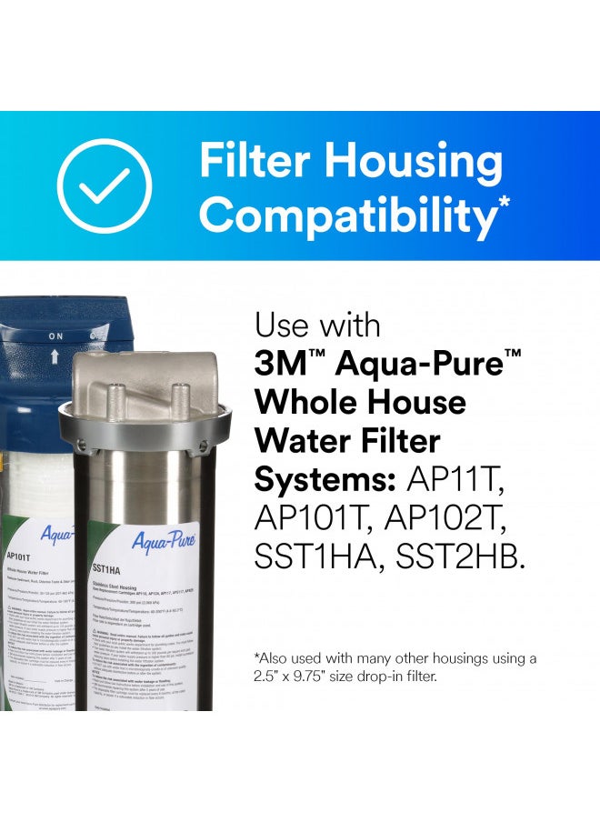 Aqua-Pure AP100 Series Whole House Replacement Water Filter Drop-in Cartridge AP110, Standard Capacity, for use with AP11T or AP101T Systems