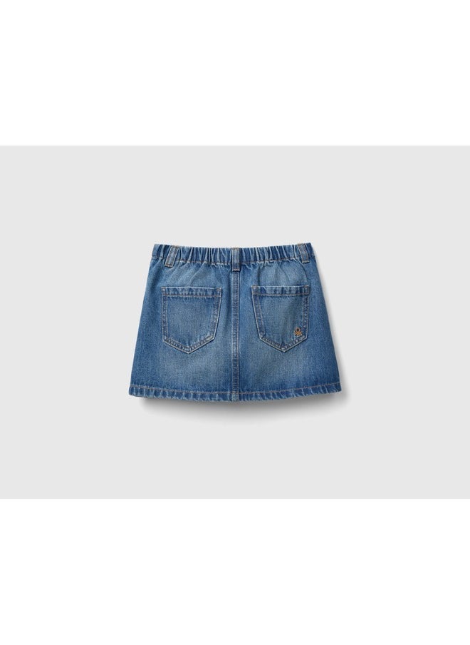 Denim Mini Skirt