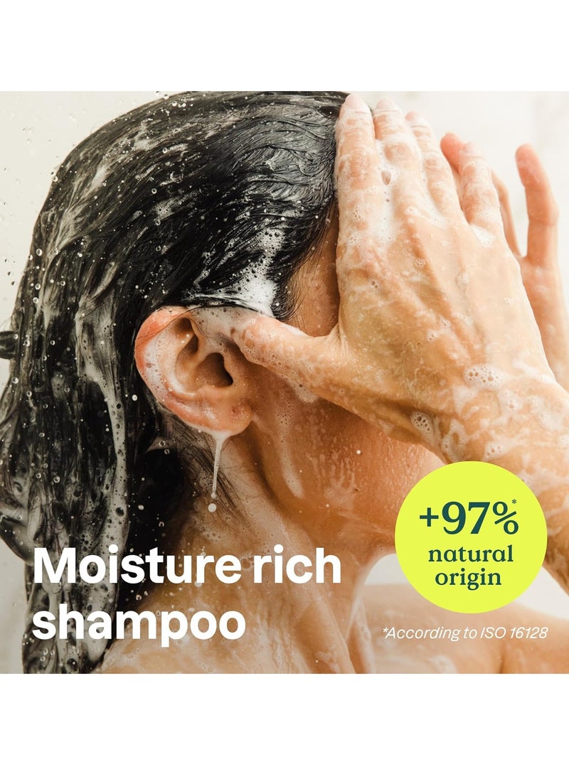 Moisture Rich Hair Shampoo EWG Verified For Dry and Damaged Hair Naturally Derived Ingredients Vegan and Plant Based Quinoa and Jojoba 473 mL