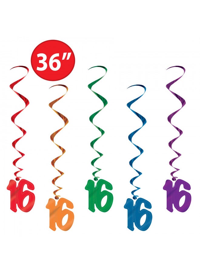 16 Whirls (asstd colors) (5/Pkg)