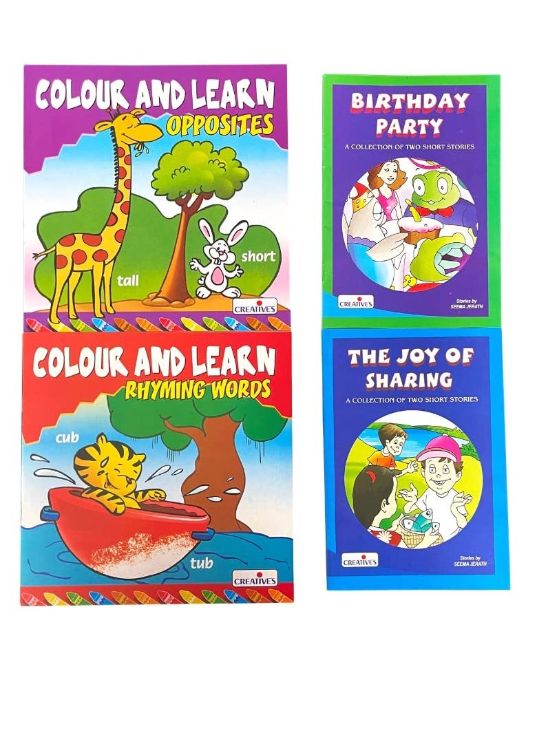 Creative's Gift Pack | Learning Kit for Kids | Development Activity Pack | Books, Board Games, Puzzles, Reward Stickers, Crayons All in One Pack | Ages 5 & Above