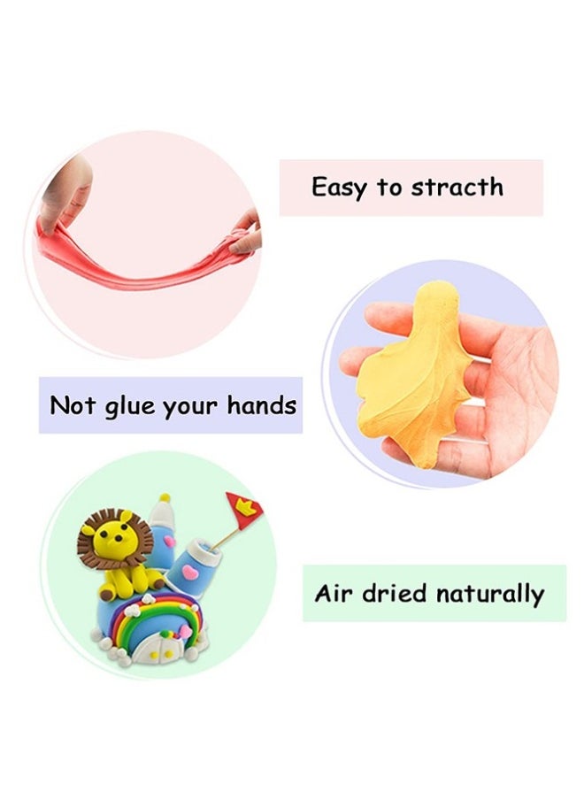 24 Colors DIY Plasticine for Kids Education, Super Light Modelling Clay Interactive Toy