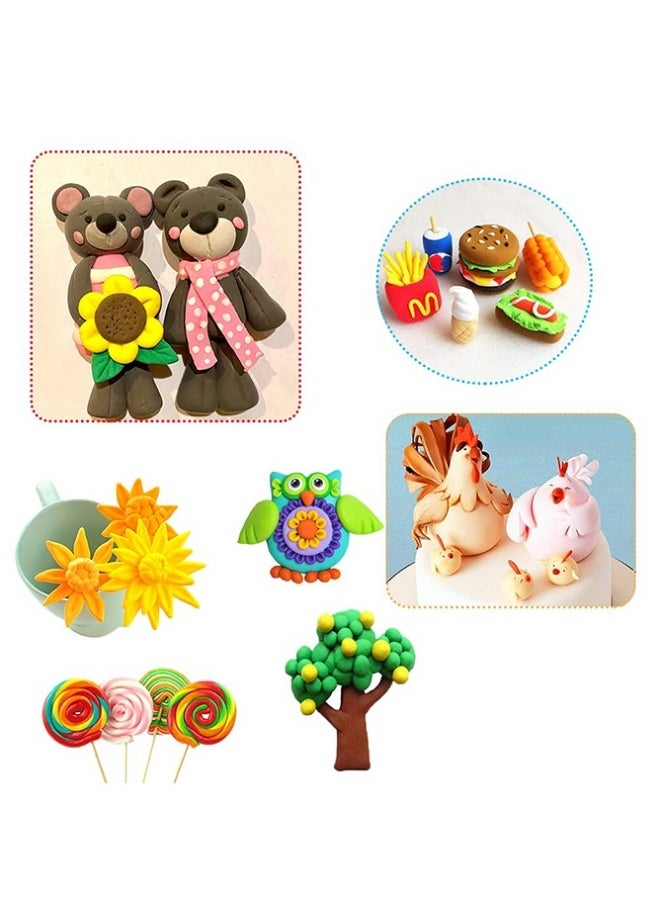 24 Colors DIY Plasticine for Kids Education, Super Light Modelling Clay Interactive Toy